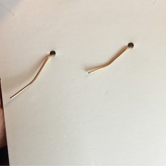 Burgundy Red Feather Long Dangle Earrings - Picture 5 of 8